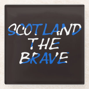 Dessous-de-verre En Verre Écosse Le Brave Flag couvre-couche