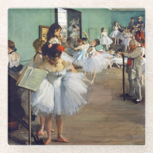 Dessous-de-verre En Verre Edgar Degas - Classe Danse (Devant)