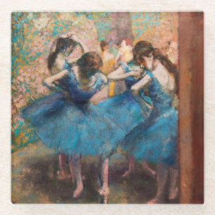 Dessous-de-verre En Verre Edgar Degas - Danseurs en bleu