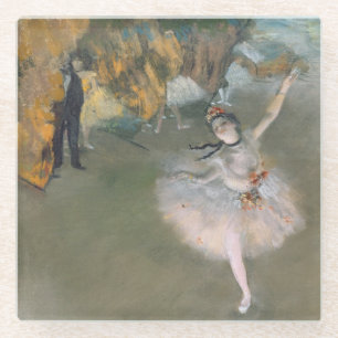 Dessous-de-verre En Verre Edgar Degas   L'étoile ou la danseuse sur scène