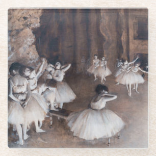 Dessous-de-verre En Verre Edgar Degas - Répétition de ballet sur scène