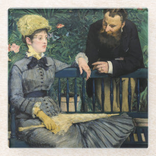 Dessous-de-verre En Verre Edouard Manet - Dans la serre