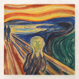 Dessous-de-verre En Verre Edvard Munch - Le cri 1910