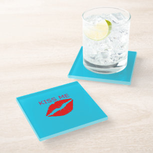 Dessous-de-verre En Verre Embrasse-moi