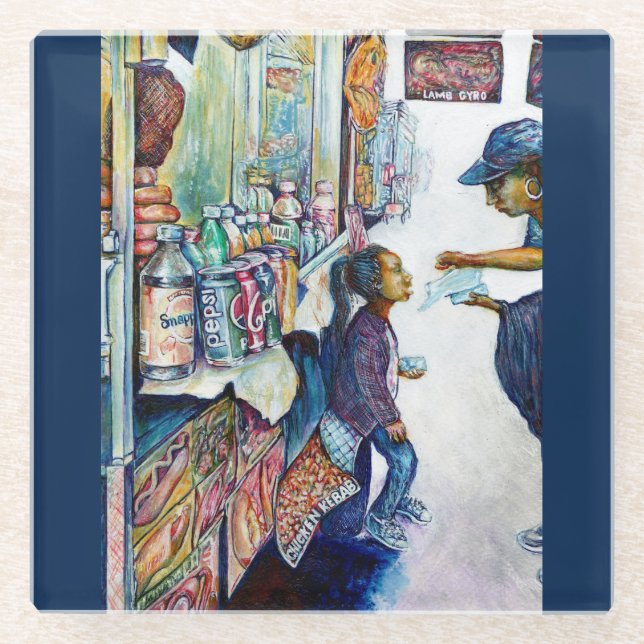 Dessous-de-verre En Verre En fin de compte produit de l'espoir (Devant)