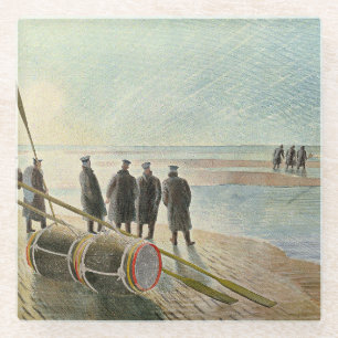 Dessous-de-verre En Verre Eric Ravilien - Travail dangereux à basse marée,