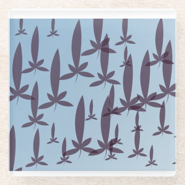 Dessous-de-verre En Verre éternité de conception des lupines yaei (Devant)
