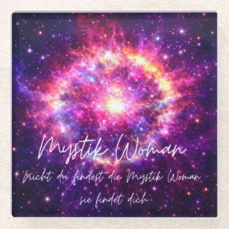 Dessous-de-verre En Verre Femme Mystique Dessous de Verre en Verre – Galacti