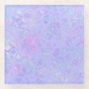 Dessous-de-verre En Verre Flacons violets et multicolores