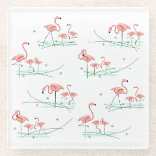 Dessous-de-verre En Verre Flamant rose Ocean Multi dessous de verre