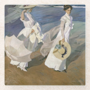 Dessous-de-verre En Verre Flâner le long du littoral, 1909