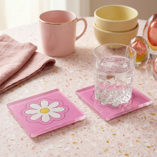 Dessous-de-verre En Verre Fleur