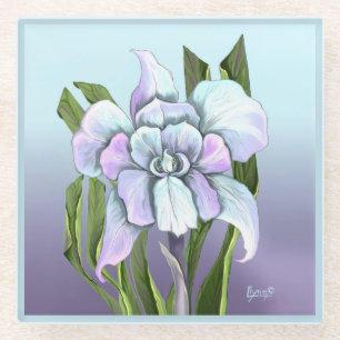 Dessous-de-verre En Verre Fleur Smeraldo