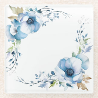 Dessous-de-verre En Verre Fleurs Bleues : Sous-verre "Ma Cuisine"
