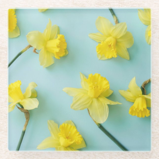 Dessous-de-verre En Verre Flowers (homonymie) | Daffodils (Devant)