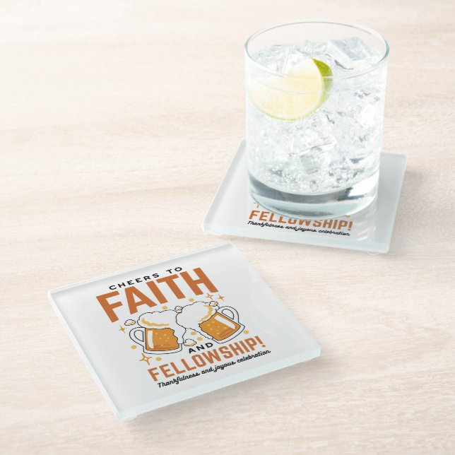 Dessous-de-verre En Verre Foi et bourse - Oktoberfest Tee (Incliné)