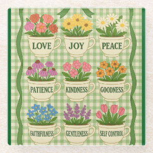 Dessous-de-verre En Verre Fruit du Dessous de verre de verre Spirit