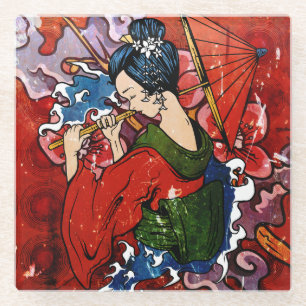 Dessous-de-verre En Verre Geisha
