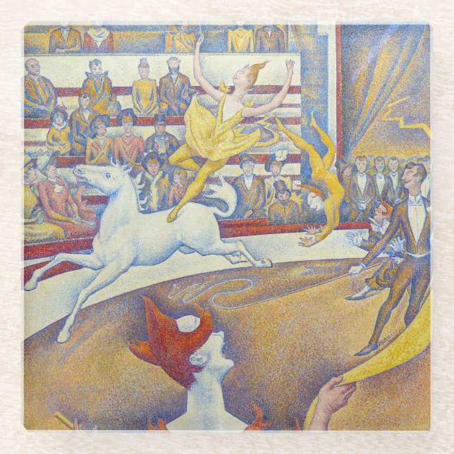 Dessous-de-verre En Verre Georges Seurat - Le Cirque (Devant)
