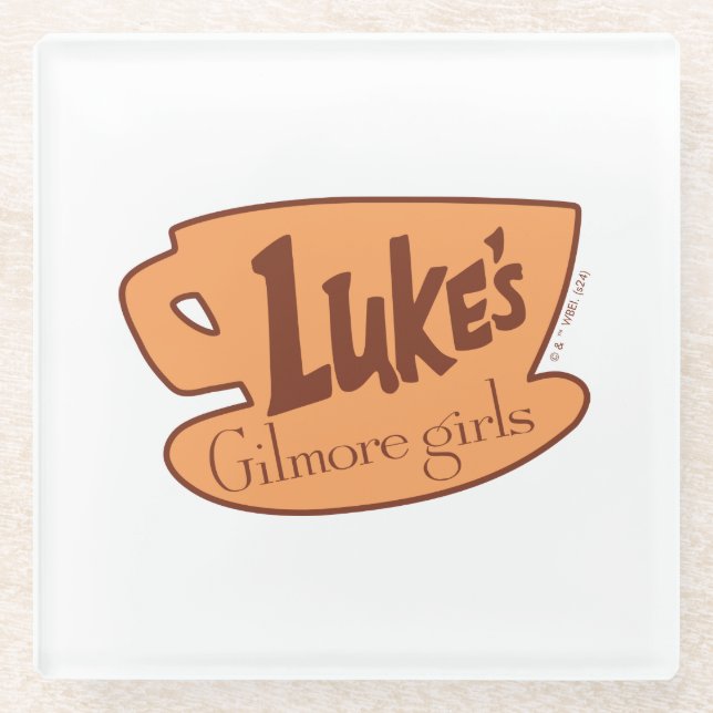 Dessous-de-verre En Verre Gilmore Girls | Logo Luke's Diner (Devant)
