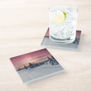 Dessous-de-verre En Verre Glace et neige   Lillehammer, Norvège
