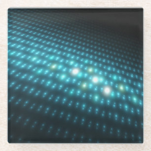 Dessous-de-verre En Verre Globes bleus 3D