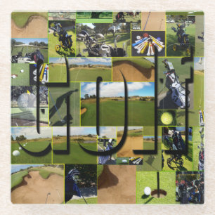 Dessous-de-verre En Verre Golf Collage