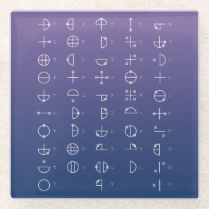 Dessous-de-verre En Verre Graphique Katakamuna