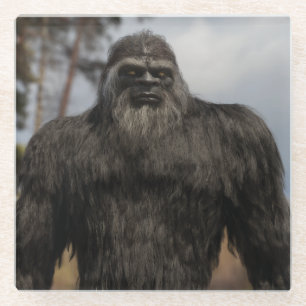 Dessous-de-verre En Verre gros pied, sasquatatch, squatching, booge, Dessous