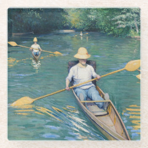 Dessous-de-verre En Verre Gustave Caillebotte - Skiffs on the Yerres