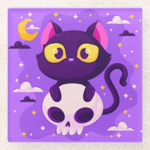 Dessous-de-verre En Verre Halloween