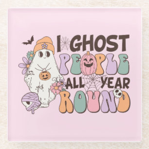 Dessous-de-verre En Verre Halloween I Ghost People