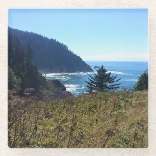 Dessous-de-verre En Verre Hart's Cove, côte de l'Oregon