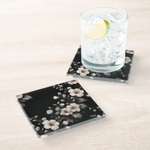 Dessous-de-verre En Verre Hibiscus timide