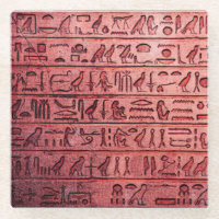 Hiéroglyphes égyptiens anciens Rouge