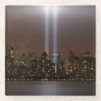 Hommage de World Trade Center dans la lumière à