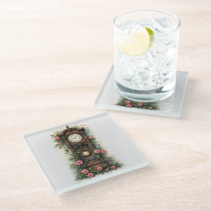 Dessous-de-verre En Verre Horloge à pendule Vintage Ivy Rose