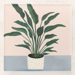 Dessous-de-verre En Verre Houseplant