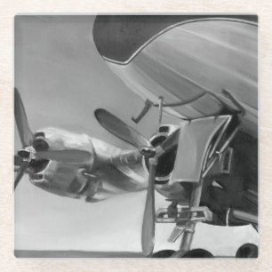 Dessous-de-verre En Verre Icône Aviation