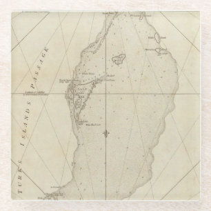 Dessous-de-verre En Verre Îles de Turcs