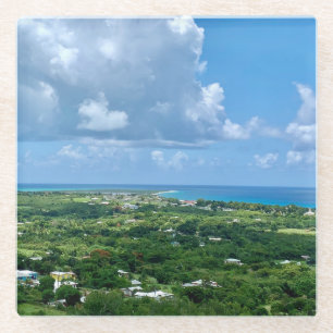 Dessous-de-verre En Verre Îles Vierges Sainte-Croix Sandy Point USVI