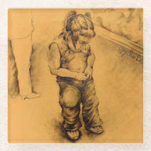 Dessous-de-verre En Verre I'm Lost in Le Tianguie, Mexique