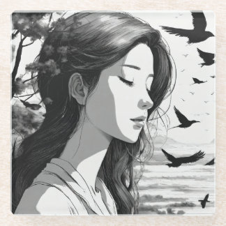 Dessous-de-verre En Verre Imprimée