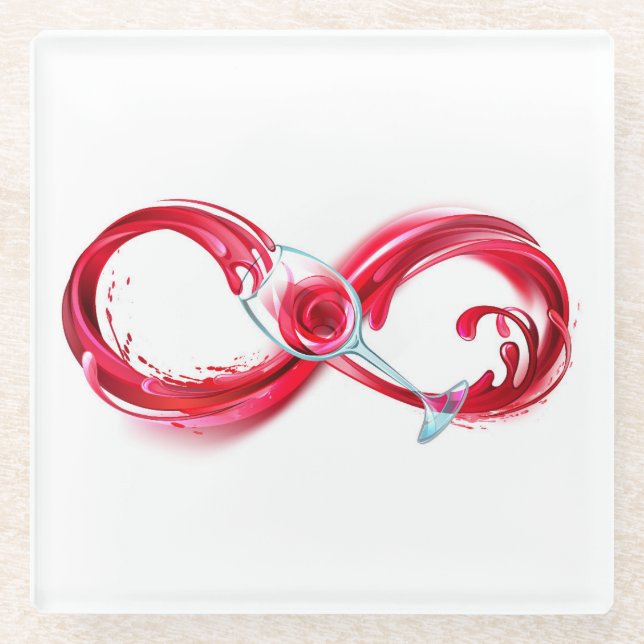 Dessous-de-verre En Verre Infinity (Devant)