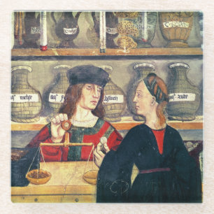 Dessous-de-verre En Verre Intérieur d'une pharmacie