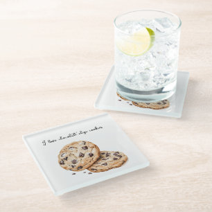 Dessous-de-verre En Verre J'adore les cookies aux pépites de chocolat  