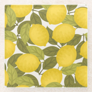 Dessous-de-verre En Verre Jardin de citron : papier peint Vintage sans fin