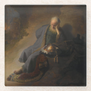 Dessous-de-verre En Verre Jeremiah Lamenting the Destruction of Jérusalem
