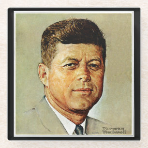Dessous-de-verre En Verre John F. Kennedy DANS MEMORIAM 2