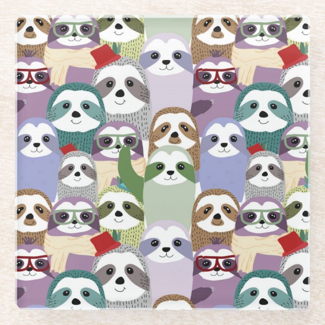 Dessous-de-verre En Verre Jolies fentes (Devant)